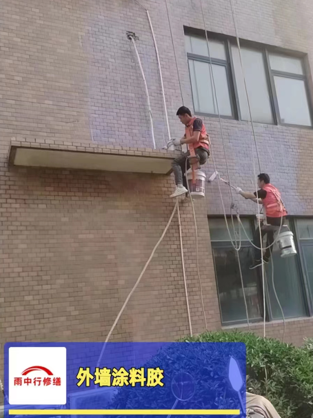 沉湖管委会外墙防水修缮